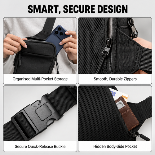VAULT Sling Bag - Anti Theft Bag