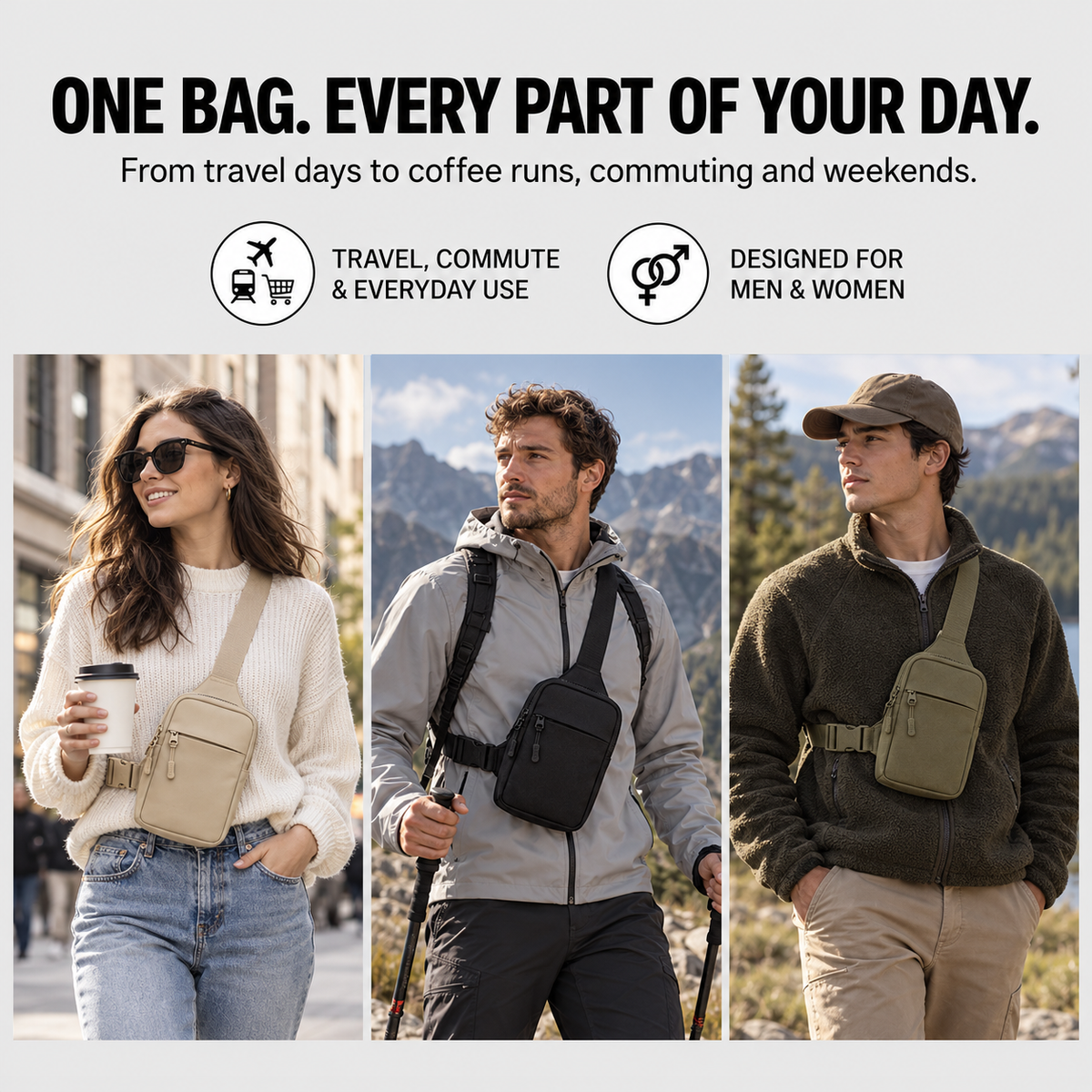 VAULT Sling Bag - Anti Theft Bag